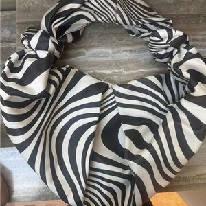 Simon Miller Black and White Zebra / Retro Print Lopsy Shoulder Bag